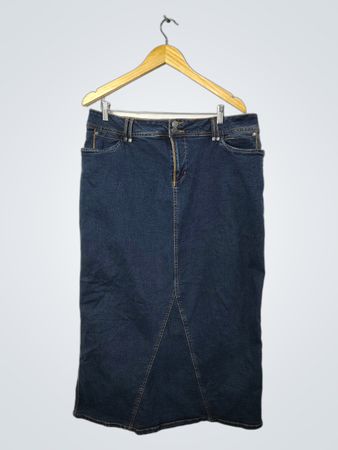 Falda maxi de mezclilla talla 16 para mujer CATO