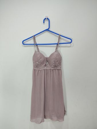 Babydoll de Noche con Encaje para Mujeres