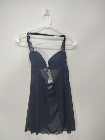 Babydoll com Renda Preta
