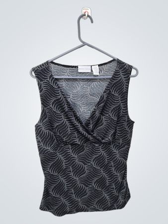 Jaclyn Smith ärmellose Bluse