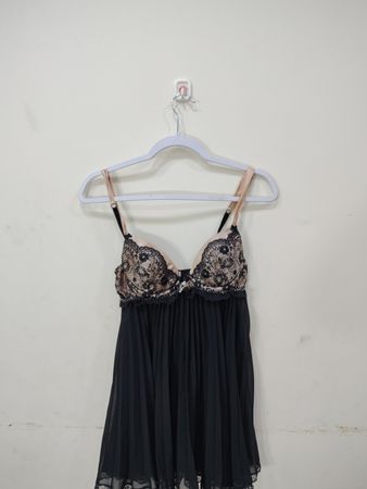 Cinema Etoiles Black Lace Babydoll