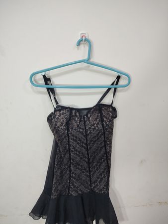 Babydoll de Encaje Negro