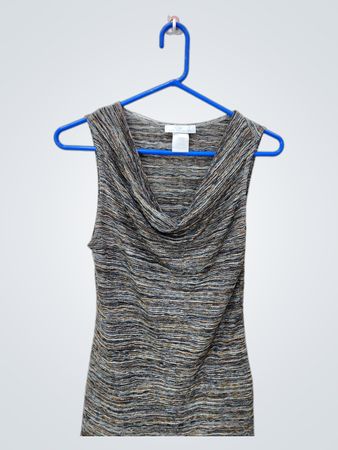PAPILLONBLANC Sleeveless Cowl Neck Top