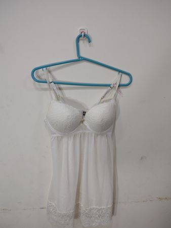 Daisy Fuentes White Lace Babydoll Lingerie