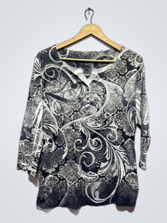 Blusa Style & Co Petite "PL" 100% Poliéster