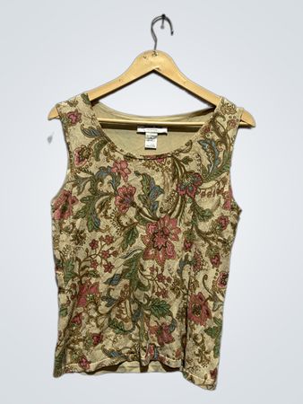 Camiseta Sem Mangas com Estampa Floral da Coleção Judith Hart