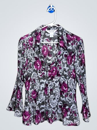 Allison Taylor Women's Floral Print Blouse