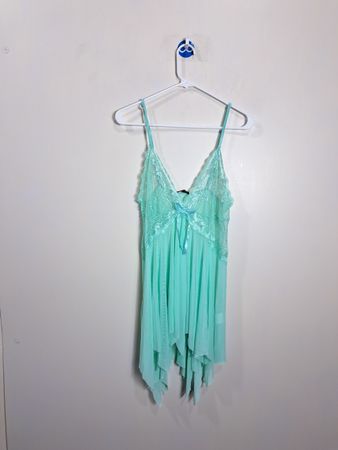 ERROVO Women's Lace Trim Babydoll Nightgown