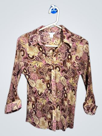 Christopher & Banks Paisley Print Blouse