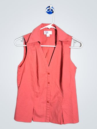 Camisa sin mangas con cuello Ann Taylor Loft
