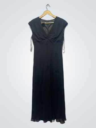 Vestido Maxi Preto Beaded da Jones Wear