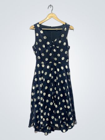 Vestido sin mangas de lunares Ann Taylor