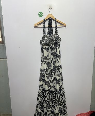 White House Black Market Abito Maxi Halter