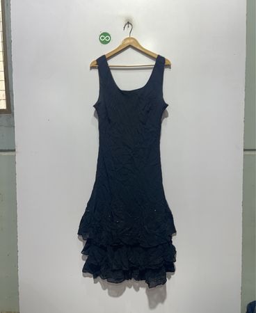 Black Ruffled Dress