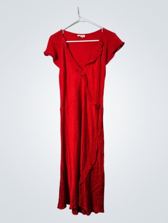 Ghost Red Wrap Dress