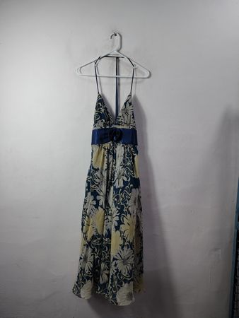 BCBG Paris Floral Print Halter Dress
