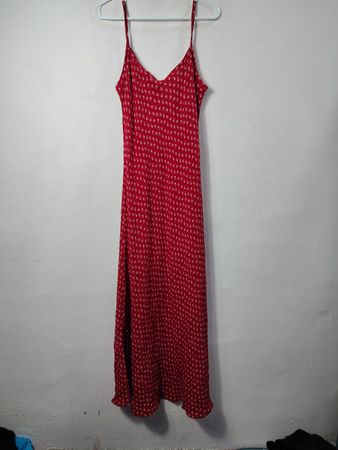 Karen Kane Red Floral Print Maxi Dress