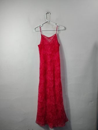 Pink Floral Maxi Slip Dress