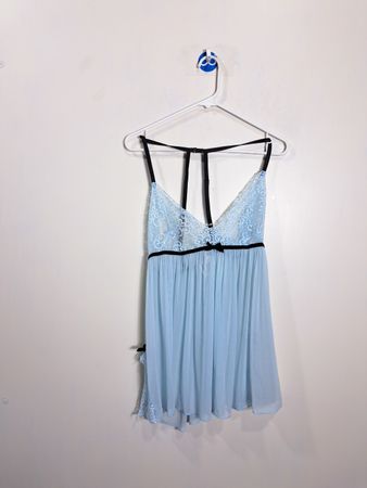 Dreamgirl Blue Lace Babydoll Lingerie