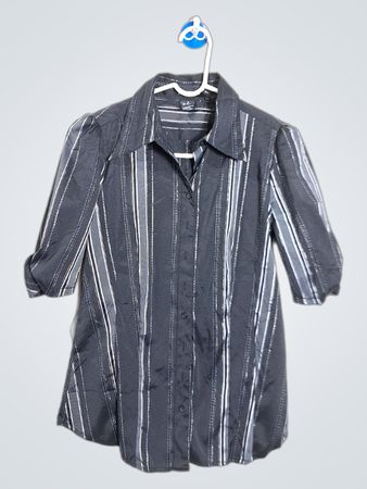 Striped Button-Up Shirt