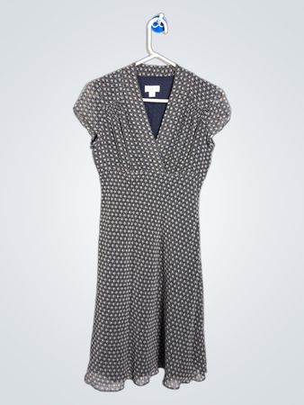 LOFT Printed Midi Dress