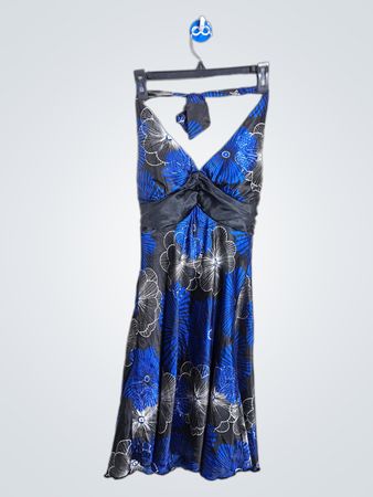Spiegel Blue Floral Halter Dress