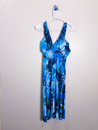 Robe maxi à imprimé tropical eConnected Apparel