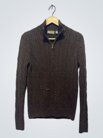 Croft & Barrow Kabelstrick 1/4 Zip Pullover