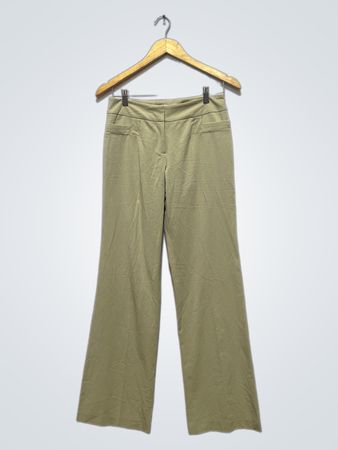 Calças de perna larga beige da Paramount tamanho 2