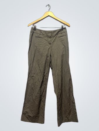 Pantalons habillés marron à jambes larges pour femmes Ann Taylor LOFT