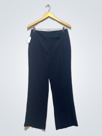 Navy Pinstripe Pants