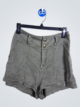 Shorts taille haute verts pour femmes Abercrombie & Fitch