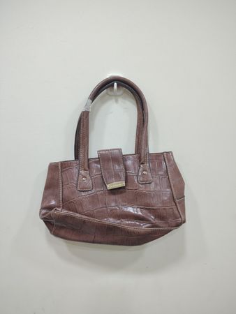 Liz Claiborne Brown Croc Embossed Handbag