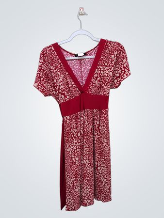 JFW by Just For Women Red Animal Print Dress