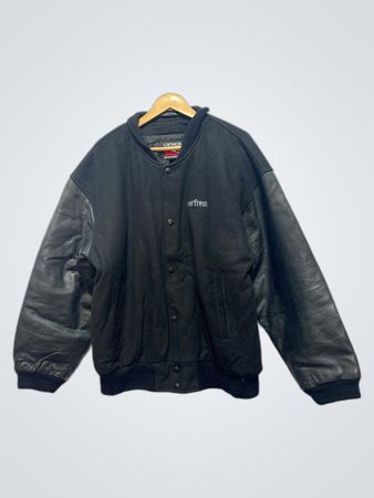 Jaqueta Varsity Preta Canada Sportswear