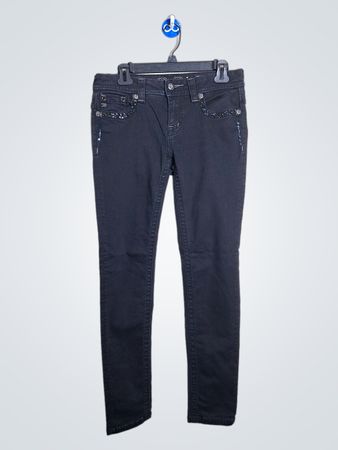 Miss Me Jeans Justos Black Enfeitados