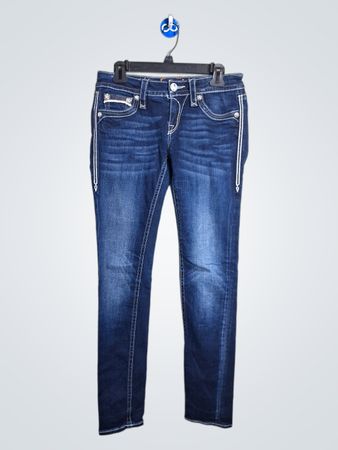 Jean skinny bleu pour femme Rock Revival