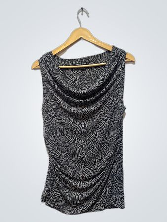 Cable & Gauge Sleeveless Ruched Top