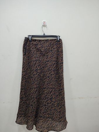 Maxi Skirt with Abstract Print