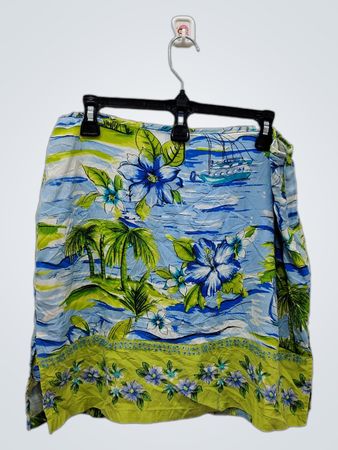 Bamboo Traders Tropical Print Skirt