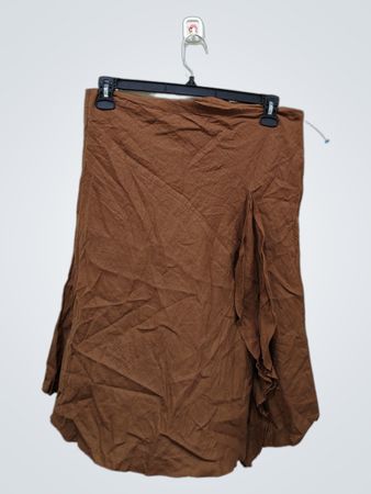 Lipsy Brown 100% Linen Skirt