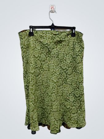 Green Floral Print Pants