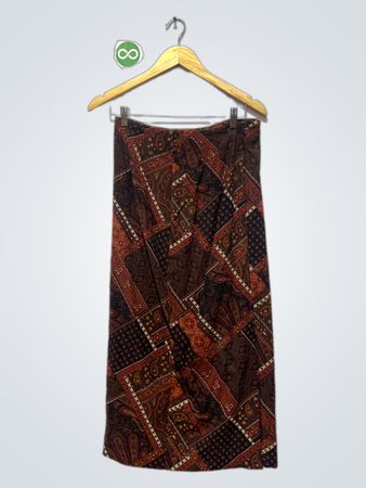 Paisley Print Maxi Skirt