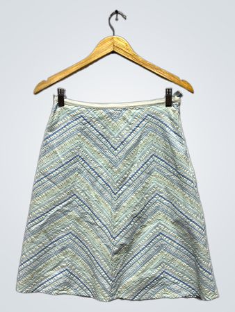 Talbots Chevron Striped Mini Skirt