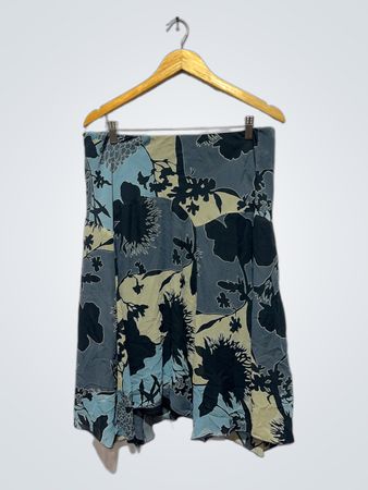 Apostrophe Floral Print Midi Skirt