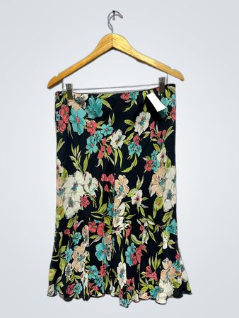 Harris Wallace New York Floral Midi Skirt