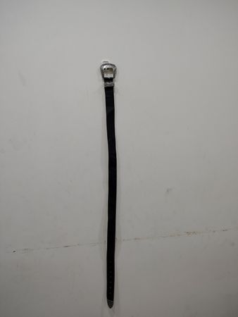 Black Belt with Silver Buckle