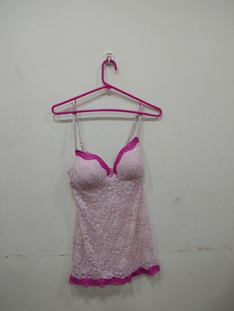 CHICANO CALLE Pink Lace Camisole