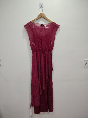 Beverly Bridal Shoppe Vestido Bordô