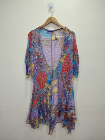 WOO-XOOOM PARIS Kimono Colorido em Patchwork